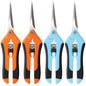 4 Pack Pruning Shears 6.5 Inch Stainless Steel Garden Scissors - color: Orange Blue