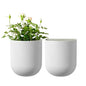 LA Jolie Muse Wall Planters for Indoor Plants, Hanging Flower Pots, 2 Pack - color: White