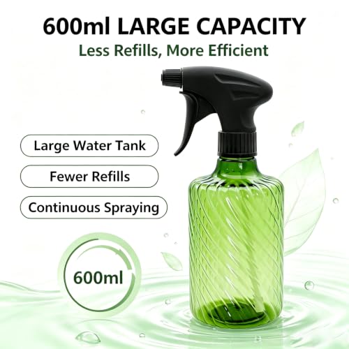 21oz empty plastic spray bottle for plant misting gardening cleaning 600ml