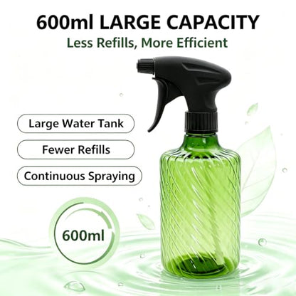 21oz empty plastic spray bottle for plant misting gardening cleaning 600ml