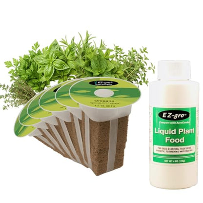 EZ-GRO Italian Herb Seeds Pod Kit (6) Compatible with Aerogarden Pods - size: 6 Pod
