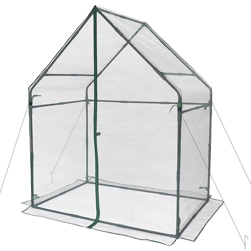 Gardzen Mini Greenhouse with Mesh Cover 36.2"(L) x53.3(W) x66.1(H) - size: 36”(L) x53”(W) x66”(H)