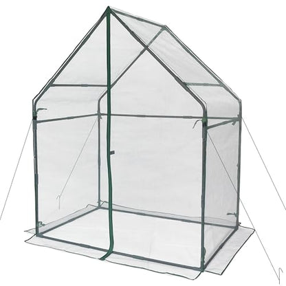 Gardzen Mini Greenhouse with Mesh Cover 36.2"(L) x53.3(W) x66.1(H) - size: 36”(L) x53”(W) x66”(H)