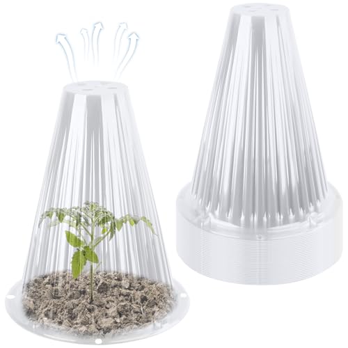 30 Pack Garden Cloches for Plants, Reusable Bell Plant Cover - color: Clear 30pc