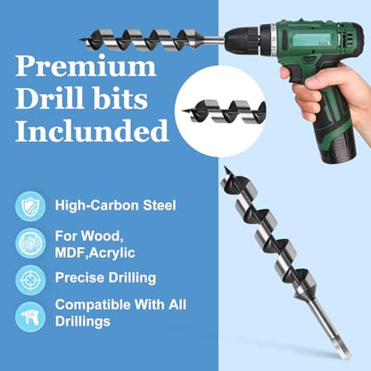 30 x 300mm (Approx. 1-3/16 x 12 Inch) Wood Auger Drill Bit - 1pcs - size: 30x300mm (Approx. 1-3/16 x 12")