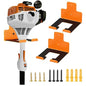 Wall-Mounted Weed Wacker Hanger, Garage Tool Organizer, 2 Pack Orange - color: orange 2 Pack