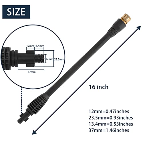JOEJET Pressure Washer Replacement Gun with Jet Wand and 5 Nozzle Tips