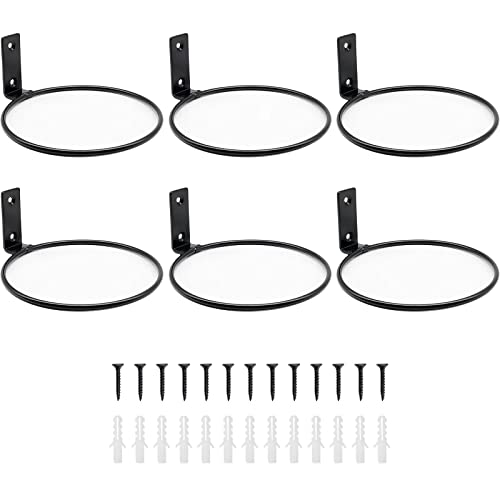 6 Pack 6 Inch Wall Flower Pot Holder Ring Plant Hanger, Metal Planter Hooks Wall Mounted Bracket Heavy Duty for Outdoor Indoor - size: 6 inch-6 Pack