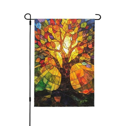 Tree Garden Flag 12x18 In Double Sided Yard Flags Lawn Sign Decor No Flagstand - color: Tree