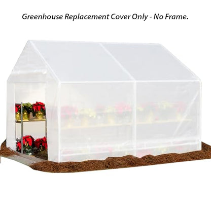 King Canopy 10-ft by 10-ft Greenhouse Replacement Cover, 180gsm Translucent/Opaque Polyethylene, GH1010T