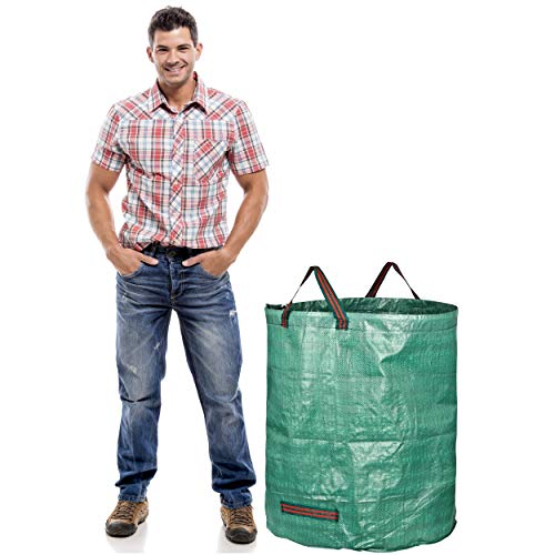 GardenMate 3-Pack 72 Gallons Reusable Garden Waste Bags (H30, D26 inches) - Yard Waste Bags - style: 3x 72 Gallons