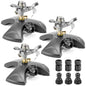 Reallnaive 3 Pcs Pulsating Sprinklers for Yard ABS Weighted Base - style: ABS Base
