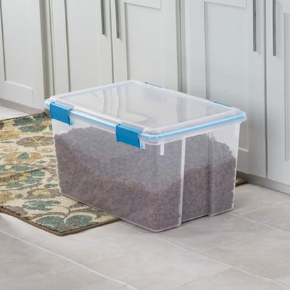Sterilite Gasket Storage Box with Lids for Home & Office, 54 Quart, 8-Pack - size: 54 Quart, style: 8 Pack