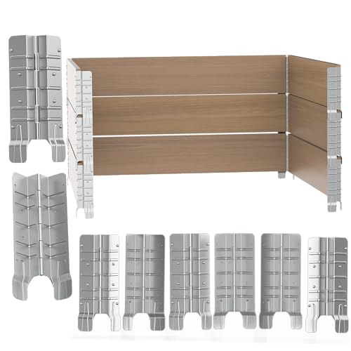 8" Pallet Collar Hinges - 12 PCS 3 Layers - Perfect for Custom-Depth Raised Garden Beds, Pet Enclosures, and Home Storage Solutions