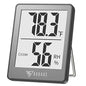 DOQAUS Digital Hygrometer Indoor Thermometer Humidity Meter, Grey - color: Grey