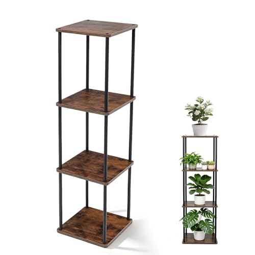 Vigordream Plant Stand Indoor Tier Metal Wood Plant Shelf for Muti Pots - size: 47.4INCH