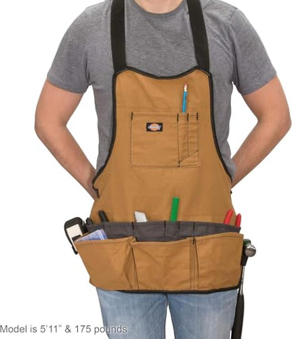 Dickies 16-Pocket Workshop Bib Apron - color: Tan, style: 1 Unit