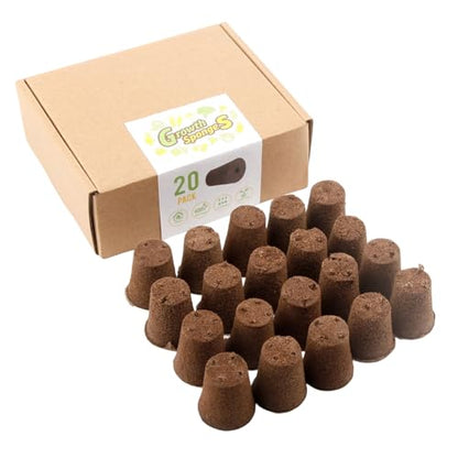 Hydroponic Grow Sponges | 20 Pieces Growing Replacement Blocks | Hydroponic Sponges Replacement | for Lettuce Vegetables Flowers Soil Systems Yard Farm Porches Courtyards Balconies Terraces