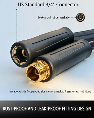 Flexible 25FT Garden Hose, Non-Expanding Lightweight Water Hose - size: 25FT