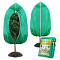 2 Pack Green Plant Freeze Covers, 48"x72" Frost Cloth with Drawstring - size: 48''x72''
