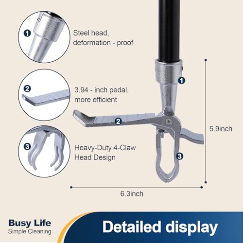 Yocada Weed Puller Tool Stand Up Weed Remover Tool 62.59"