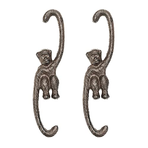 Sungmor Cast Iron Plant Hangers, 2PC 7.9 Inches Monkey Hooks - color: Monkey Hooks - 2pcs