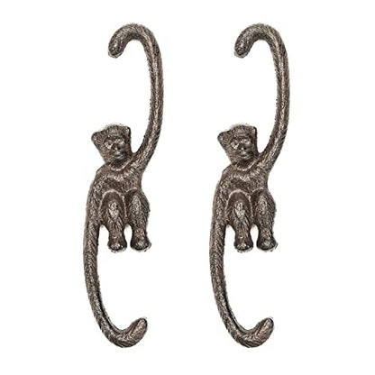 Sungmor Cast Iron Plant Hangers, 2PC 7.9 Inches Monkey Hooks - color: Monkey Hooks - 2pcs