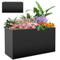 Montex Large Metal Rectangular Outdoor Planter Box, 38''L x16''Wx20''H - size: 38''L x 16''W x 20''H