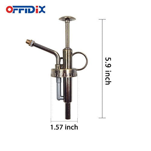 OFFIDIX Sprayers Watering Nozzles Replacement for Bottles Plastic Slivery Nozzle Top Pump for Small Glass Watering Bottle (Antique)