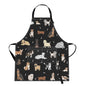 Britimes Apron with Pockets, 32x28 inch, for Women Men, Dog - color: Dog