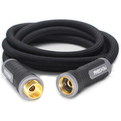 Relxitl Garden Hose 10FT, Flexible Water Hose, Ultra Lightweight Non-Expanding hose, Leak proof, Pressure Resistant for Yard, Outdoor (Black, 10FT) - color: Black, size: 10FT