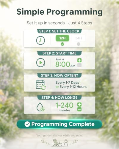 Newentor Brass Sprinkler Timer for Garden Water Hose