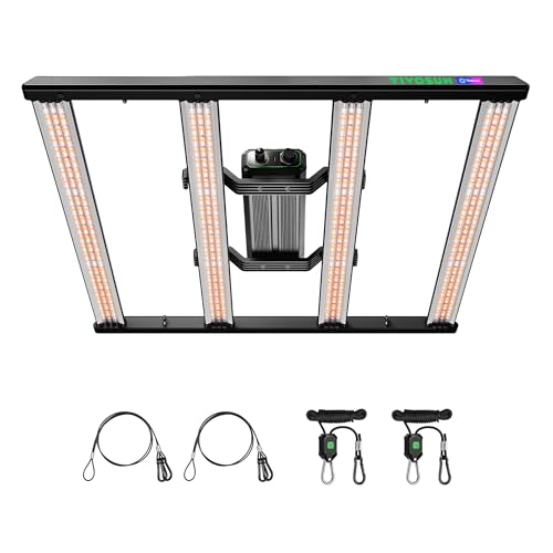 VIVOSUN LumaLight 320W LED Grow Light, Full Spectrum Indoor Plant Light - size: 3.1x3.1