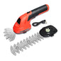 Cordless Grass Shear & Shrubbery Trimmer 2 in 1 Handheld Electric Grass Trimmer Hedge Shears/Grass Cutter