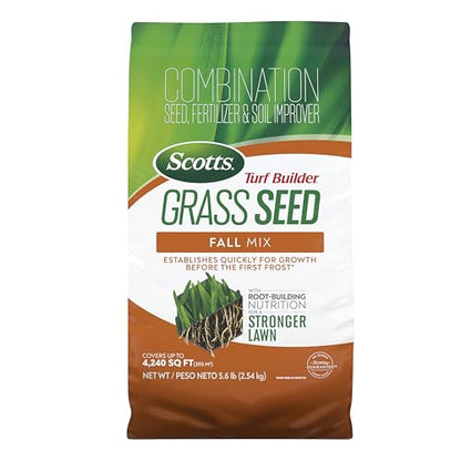 Scotts Turf Builder Grass Seed Fall Mix, 5.6 lbs. - size: 5.6 lb