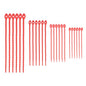 M METERXITY 24-Pack Adjustable Plant Ties, 4.7/5.9/6.7/8.2 Inch Silicone Flexible Multi-Function Garden Twist Tie for Crafts/Gift Wrapping/Gardening Plants, Reusable Support Twine [Red] - color: Red