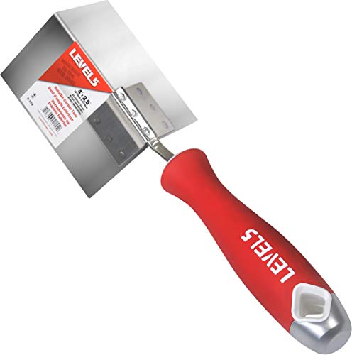Outside Corner Knife, 4"x3.5" - LEVEL5 | Pro-Grade | Metal Hammer End | Drywall Gyprock Plasterboard Sheetrock | 5-320 - size: 4x3.5" Outside