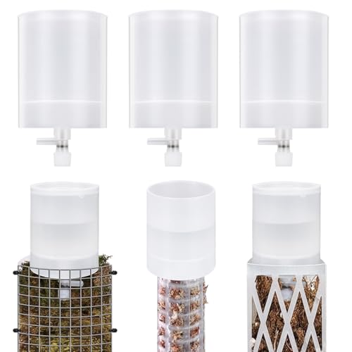 6 Pack Adjustable Moss Pole Watering Dripper, Self Watering Planter Insert