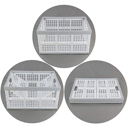 Vababa 28 L Plastic Collapsible Storage Bins, Set of 3 - size: 28 L