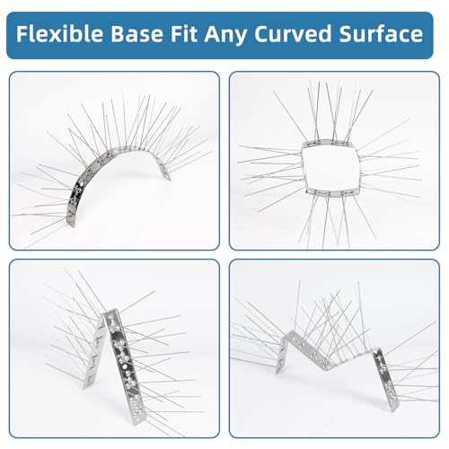 Moyofree Bird Spikes Pre-Assembled Pigeon Spikes for Outside, 9.84Feet(3m) - size: 9.84ft