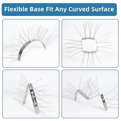 Moyofree Bird Spikes Pre-Assembled Pigeon Spikes for Outside, 9.84Feet(3m) - size: 9.84ft