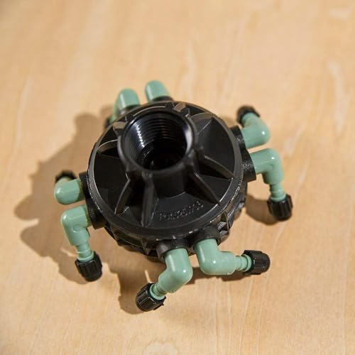 4-Pack Orbit 69000D Drip Irrigation 4-Port Manifold with Flow Control - size: 4-Pack 8 Port, style: 8-Port Manifold with Flow Control