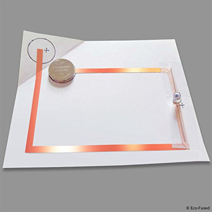 Eco-Fused Adhesive Copper Foil Tape - Double-Sided Conductive - 1 inch (25 mm) x 21.8 Yards (20 M) - EMI and RF Shielding, Paper Circuits, Electrical Repairs, Grounding, Arts and Crafts, Home Interior - color: Copper, size: 1 Roll: 1" X 21.8 Yards