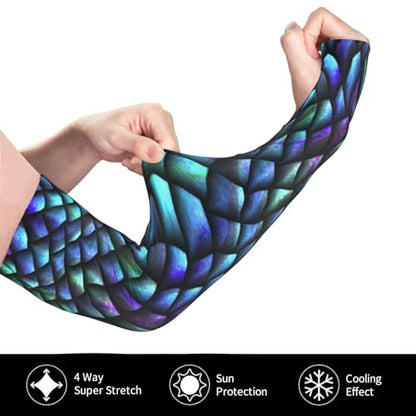 Women Sun Protection Thorn Proof Cooling Sleeves Sports Outdoors - color: Black5