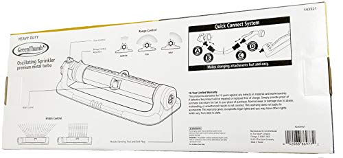 Green Thumb 4200MGT Green Thumb Heavy Duty Metal Oscillating Sprinkler