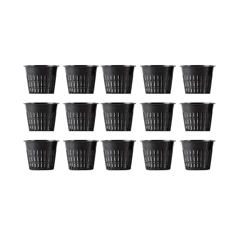 Mesh Net Cup 3 Inch 15-Pack Heavy Duty Nursery Pot Garden Pots for Plants