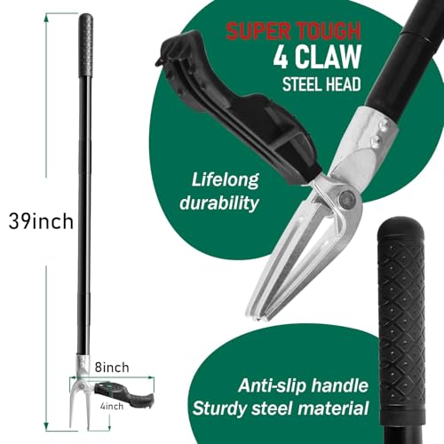 39" Standing Weeder for Elderly - Lightweight Detachable Design, No-Bending Operation for Quick Weed Removal, Suitable for Gardens & Yards