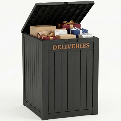 Outdoor Storage Box,90 Gallon Waterproof Package Delivery Boxes for Outside