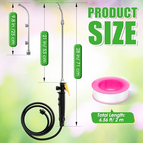 Enhon Sprayer Wand Replacement with 3 Hole Nozzle & Adjustable Nozzle