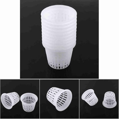 Hydroponic Baskets, 10-Pack 3 Inch Net Pots for Orchids & Plants